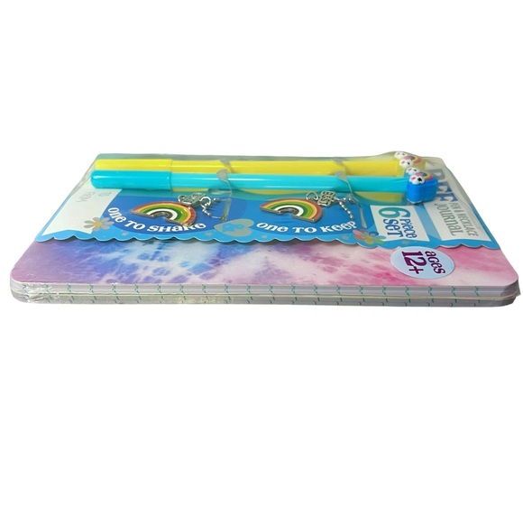 Best Friends BFF Rainbow Pen, Necklace, & Journal 6 Piece Gift Set - Picture 6 of 8